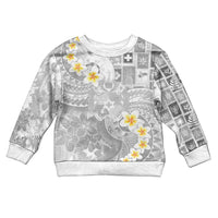 Tonga Christmas Kid Ugly Christmas Sweater Kilisimasi Fiefia Retro Style White - Polynesian Pride