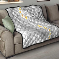 Tonga Christmas Quilt Kilisimasi Fiefia Retro Style White - Polynesian Pride