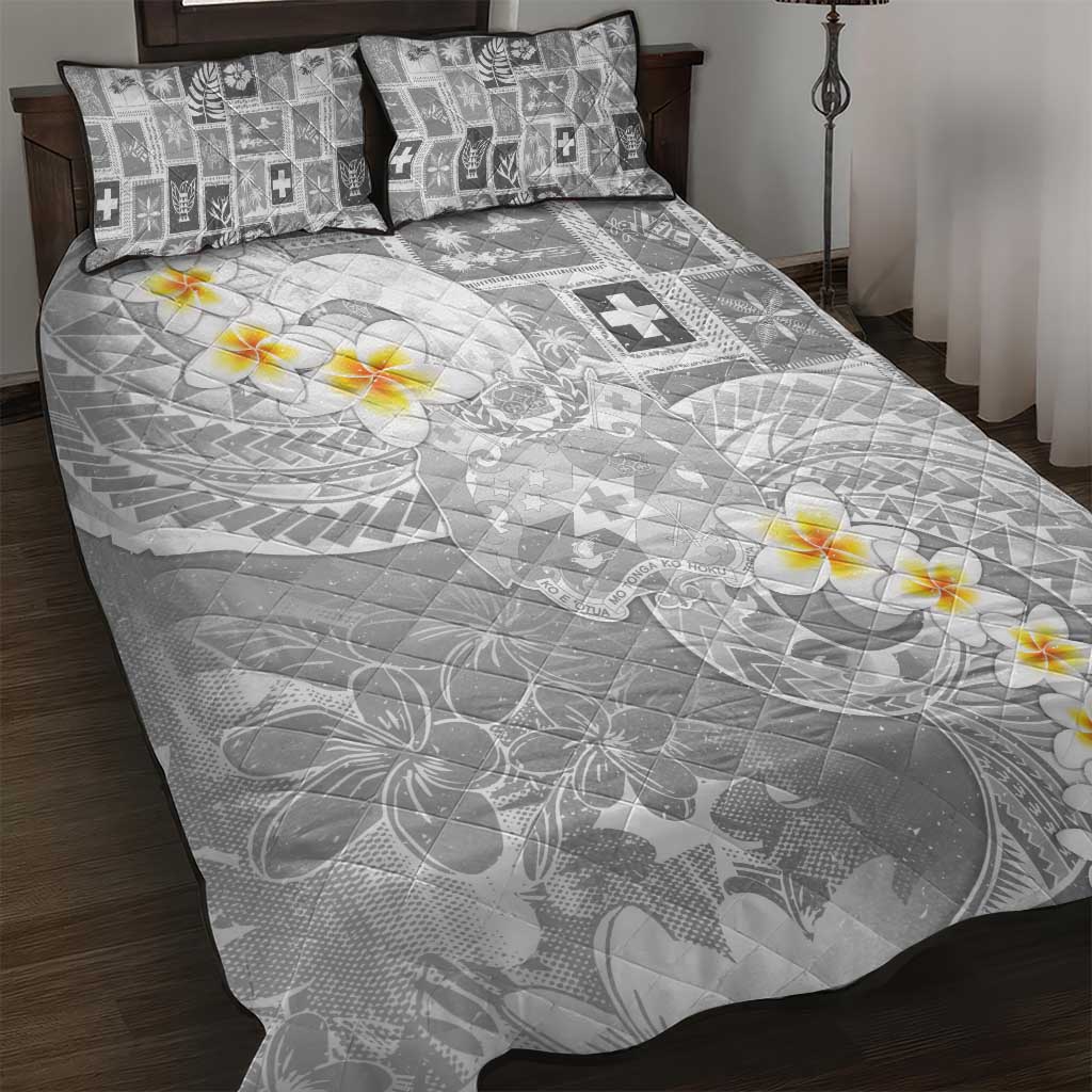Tonga Christmas Quilt Bed Set Kilisimasi Fiefia Retro Style White - Polynesian Pride