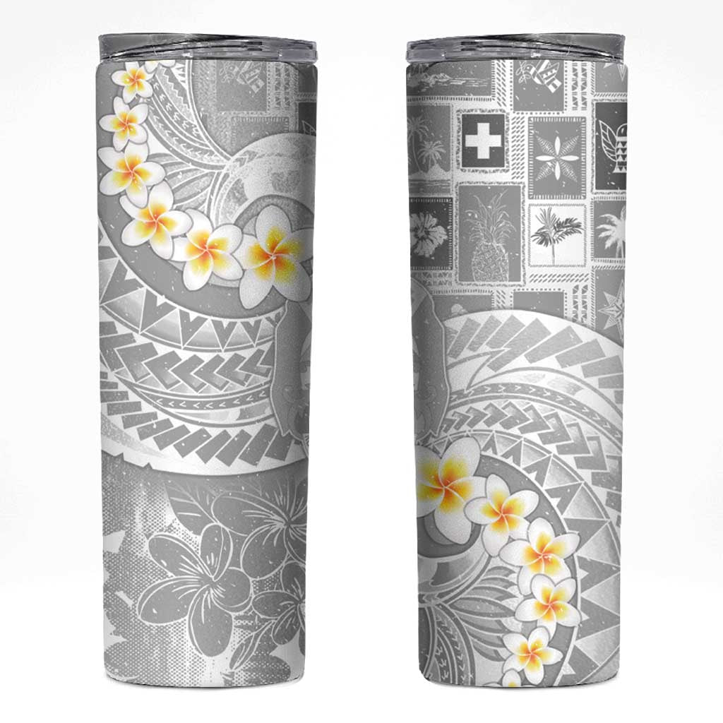 Tonga Christmas Skinny Tumbler Kilisimasi Fiefia Retro Style White - Polynesian Pride
