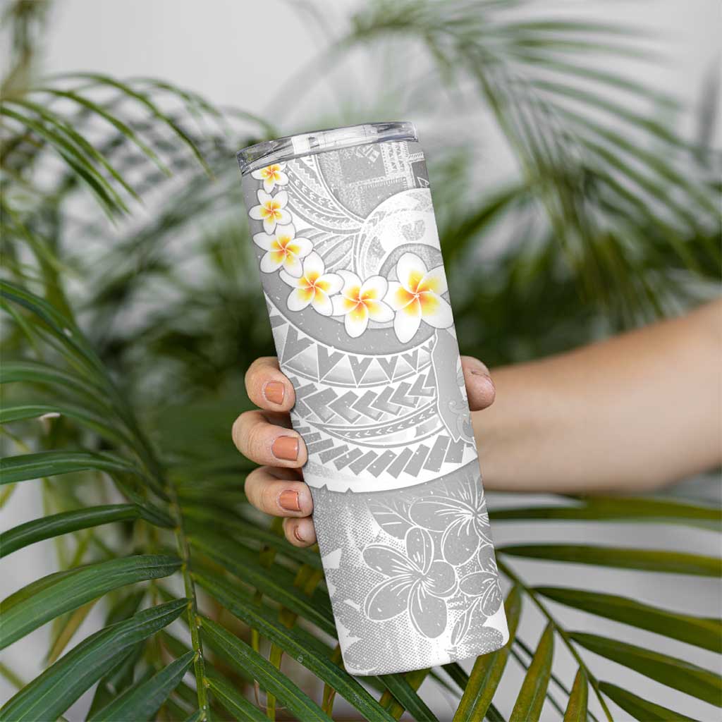 Tonga Christmas Skinny Tumbler Kilisimasi Fiefia Retro Style White - Polynesian Pride