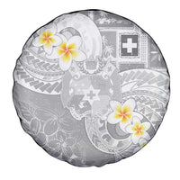 Tonga Christmas Spare Tire Cover Kilisimasi Fiefia Retro Style White - Polynesian Pride
