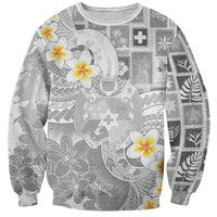 Tonga Christmas Sweatshirt Kilisimasi Fiefia Retro Style White - Polynesian Pride