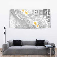 Tonga Christmas Tapestry Kilisimasi Fiefia Retro Style White - Polynesian Pride