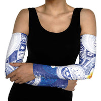 Federated States Of Micronesia Christmas Arm Sleeves Retro Style Bright Version - Polynesian Pride