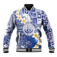 Federated States Of Micronesia Christmas Baseball Jacket Retro Style Bright Version - Polynesian Pride