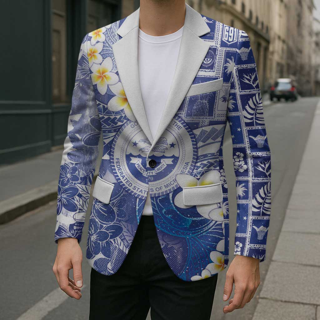 Federated States Of Micronesia Christmas Blazer Retro Style Bright Version - Polynesian Pride