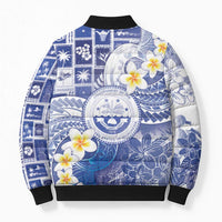 Federated States Of Micronesia Christmas Bomber Puffer Jacket Retro Style Bright Version - Polynesian Pride