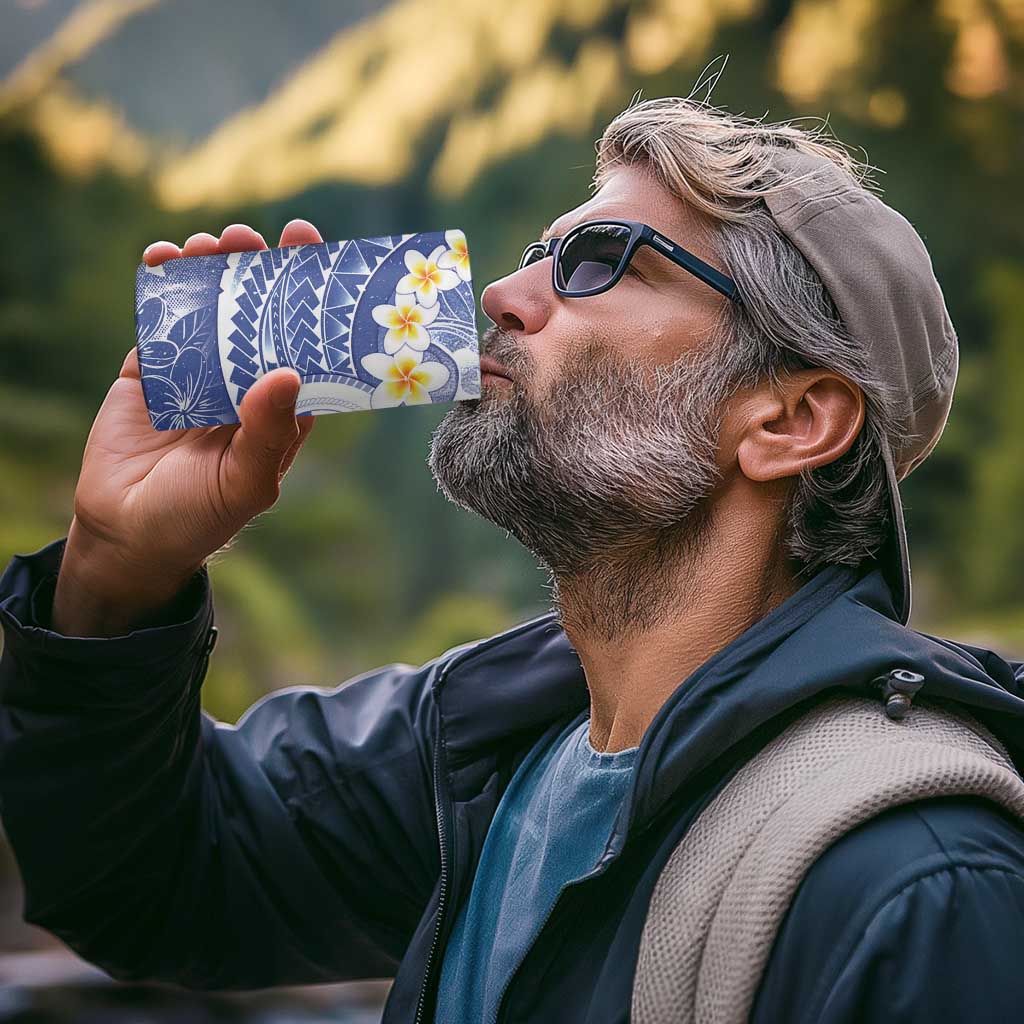 Federated States Of Micronesia Christmas 4 in 1 Can Cooler Tumbler Retro Style Bright Version - Polynesian Pride