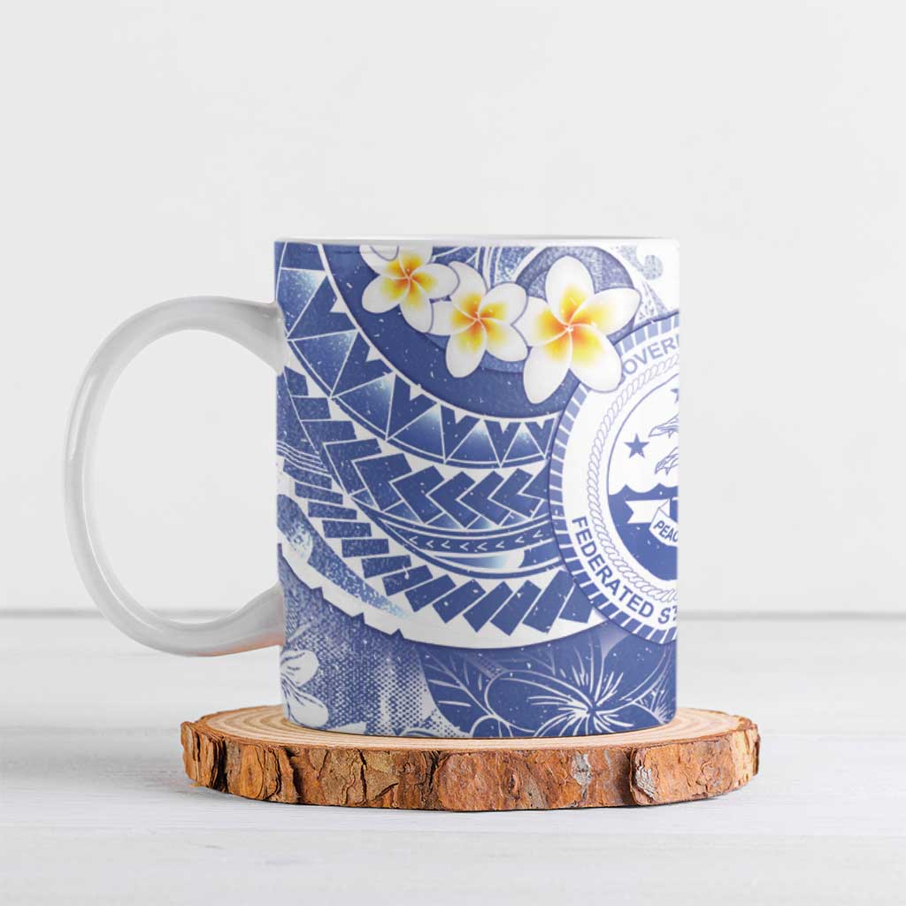 Federated States Of Micronesia Christmas Ceramic Mug Retro Style Bright Version - Polynesian Pride