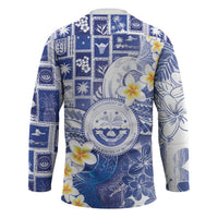 Federated States Of Micronesia Christmas Hockey Jersey Retro Style Bright Version - Polynesian Pride