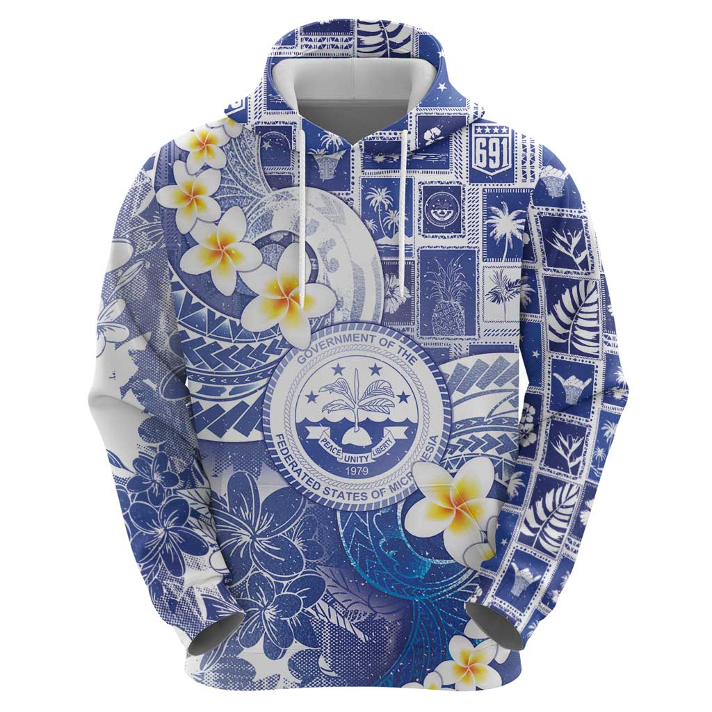 Federated States Of Micronesia Christmas Hoodie Retro Style Bright Version - Polynesian Pride