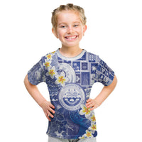 Federated States Of Micronesia Christmas Kid T Shirt Retro Style Bright Version - Polynesian Pride