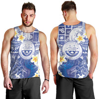 Federated States Of Micronesia Christmas Men Tank Top Retro Style Bright Version - Polynesian Pride