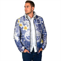 Federated States Of Micronesia Christmas Padded Jacket Retro Style Bright Version - Polynesian Pride