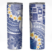 Federated States Of Micronesia Christmas Skinny Tumbler Retro Style Bright Version - Polynesian Pride