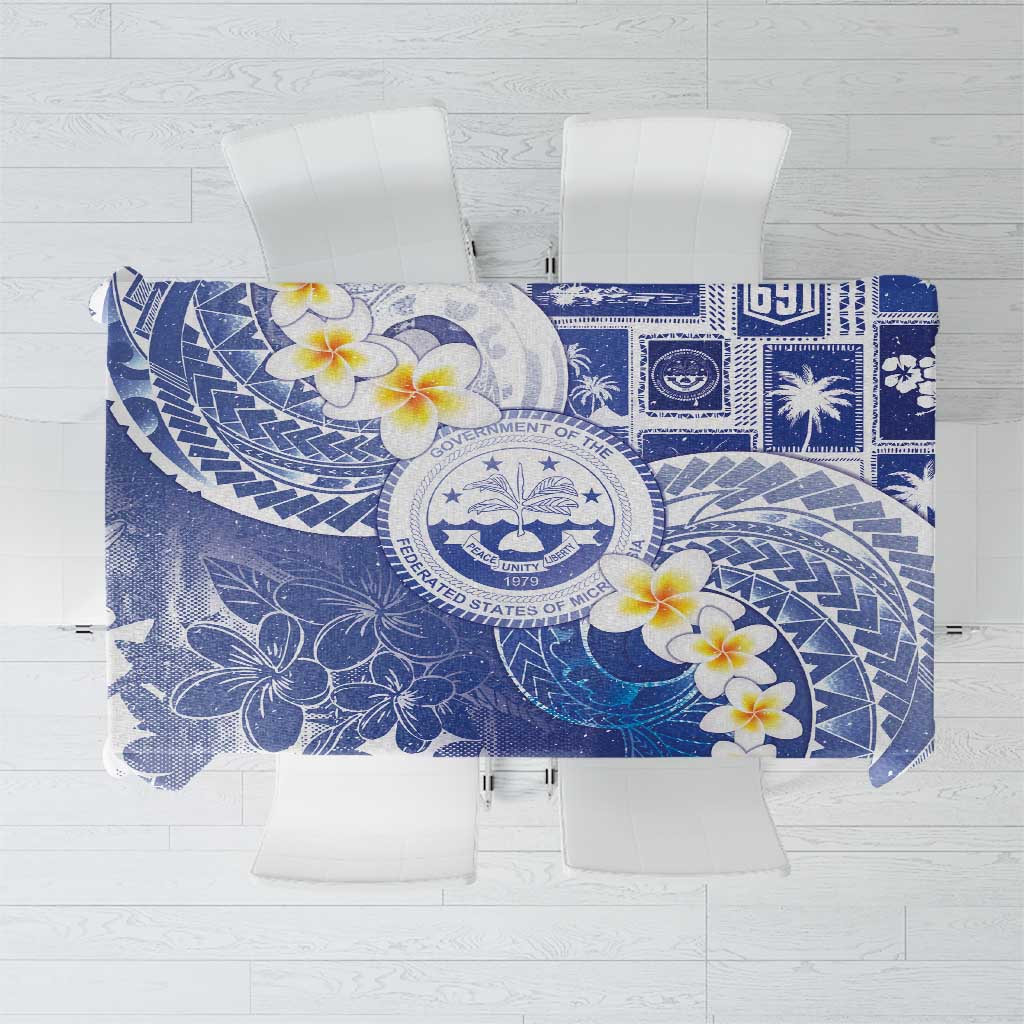 Federated States Of Micronesia Christmas Tablecloth Retro Style Bright Version - Polynesian Pride