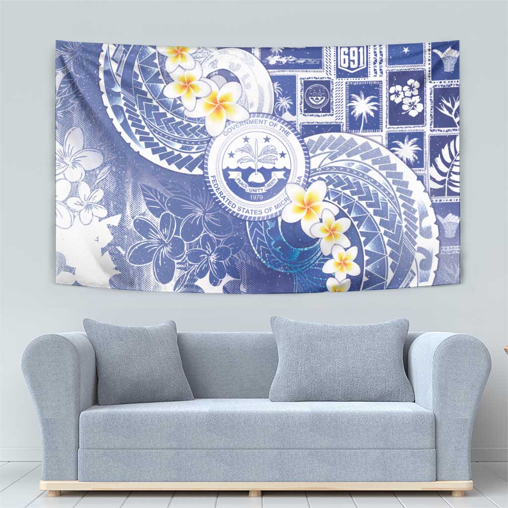 Federated States Of Micronesia Christmas Tapestry Retro Style Bright Version - Polynesian Pride