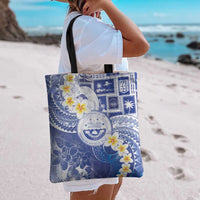 Federated States Of Micronesia Christmas Tote Bag Retro Style Bright Version - Polynesian Pride