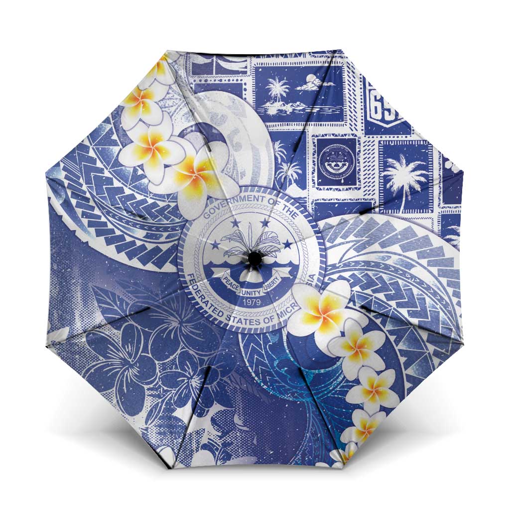 Federated States Of Micronesia Christmas Umbrella Retro Style Bright Version - Polynesian Pride