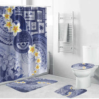 Federated States Of Micronesia Christmas Bathroom Set Retro Style Dark Version - Polynesian Pride