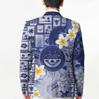 Federated States Of Micronesia Christmas Blazer Retro Style Dark Version - Polynesian Pride