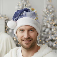 Federated States Of Micronesia Christmas Santa Hat Retro Style Dark Version - Polynesian Pride