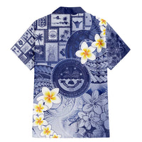 Federated States Of Micronesia Christmas Family Matching Mermaid Dress and Hawaiian Shirt Retro Style Dark Version - Polynesian Pride