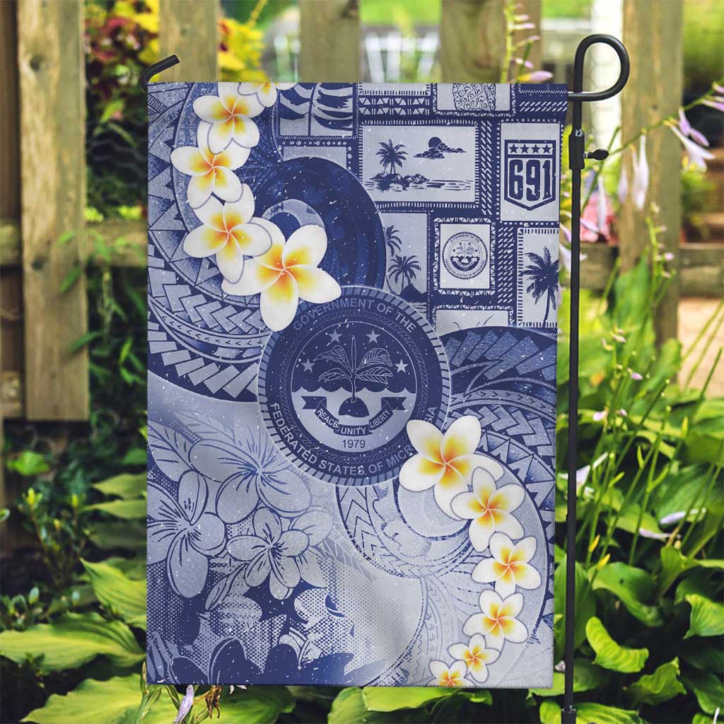 Federated States Of Micronesia Christmas Garden Flag Retro Style Dark Version - Polynesian Pride