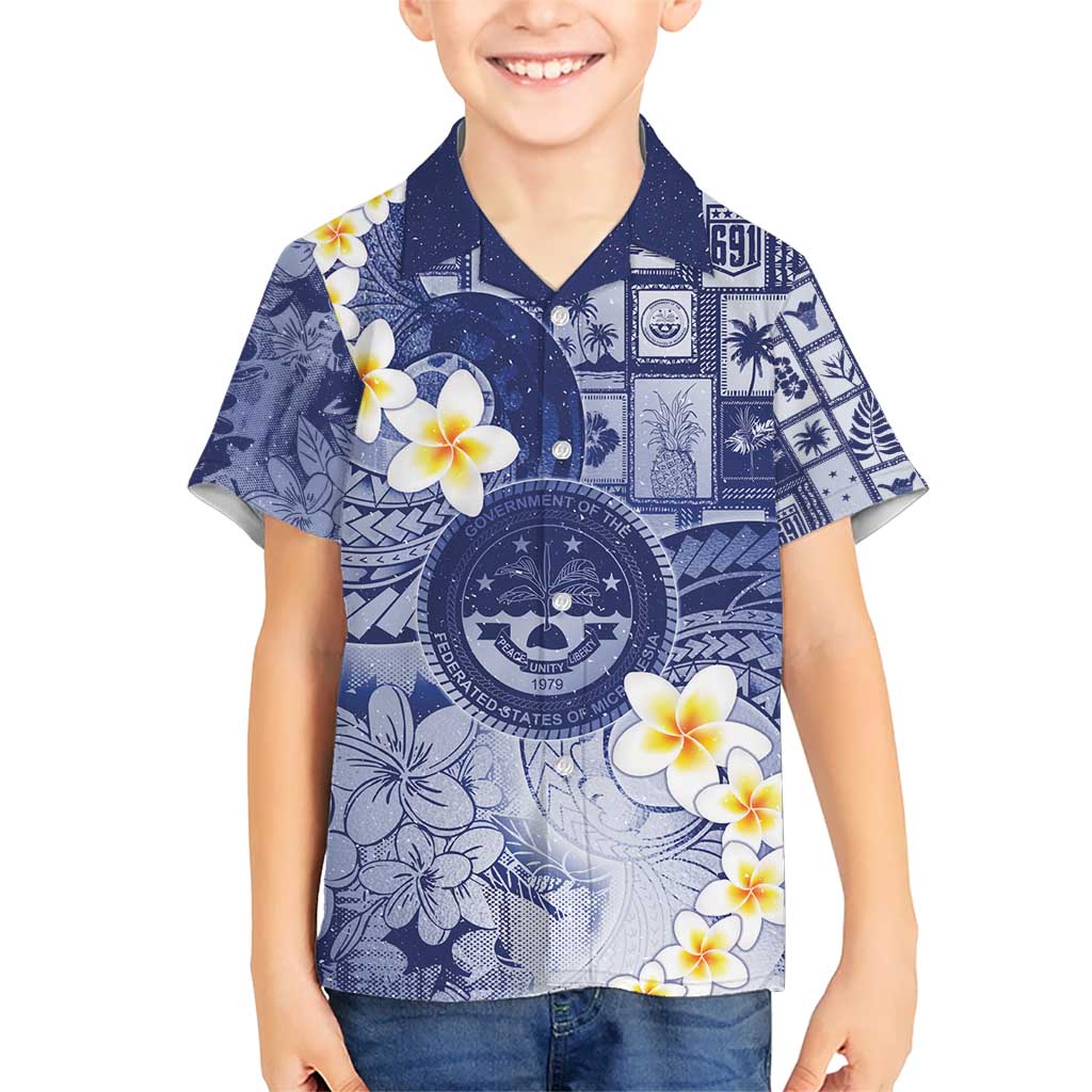 Federated States Of Micronesia Christmas Hawaiian Shirt Retro Style Dark Version - Polynesian Pride