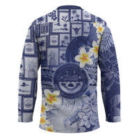 Federated States Of Micronesia Christmas Hockey Jersey Retro Style Dark Version - Polynesian Pride