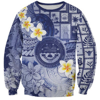 Federated States Of Micronesia Christmas Sweatshirt Retro Style Dark Version - Polynesian Pride