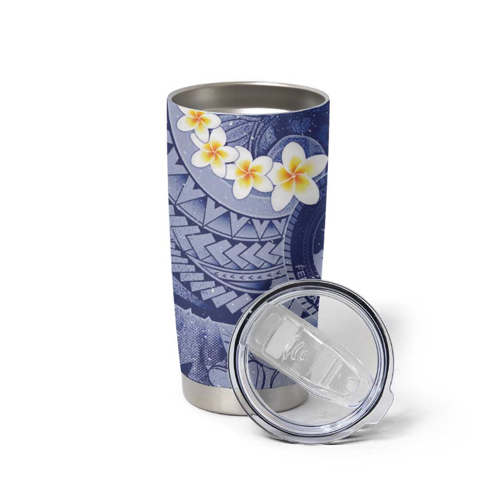 Federated States Of Micronesia Christmas Tumbler Cup Retro Style Dark Version - Polynesian Pride