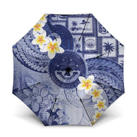 Federated States Of Micronesia Christmas Umbrella Retro Style Dark Version - Polynesian Pride