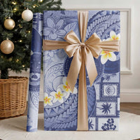 Federated States Of Micronesia Christmas Wrapping Paper Retro Style Dark Version - Polynesian Pride