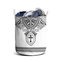 Personalised Melanesian Brotherhood Laundry Basket With Tribal Pattern - Polynesian Pride