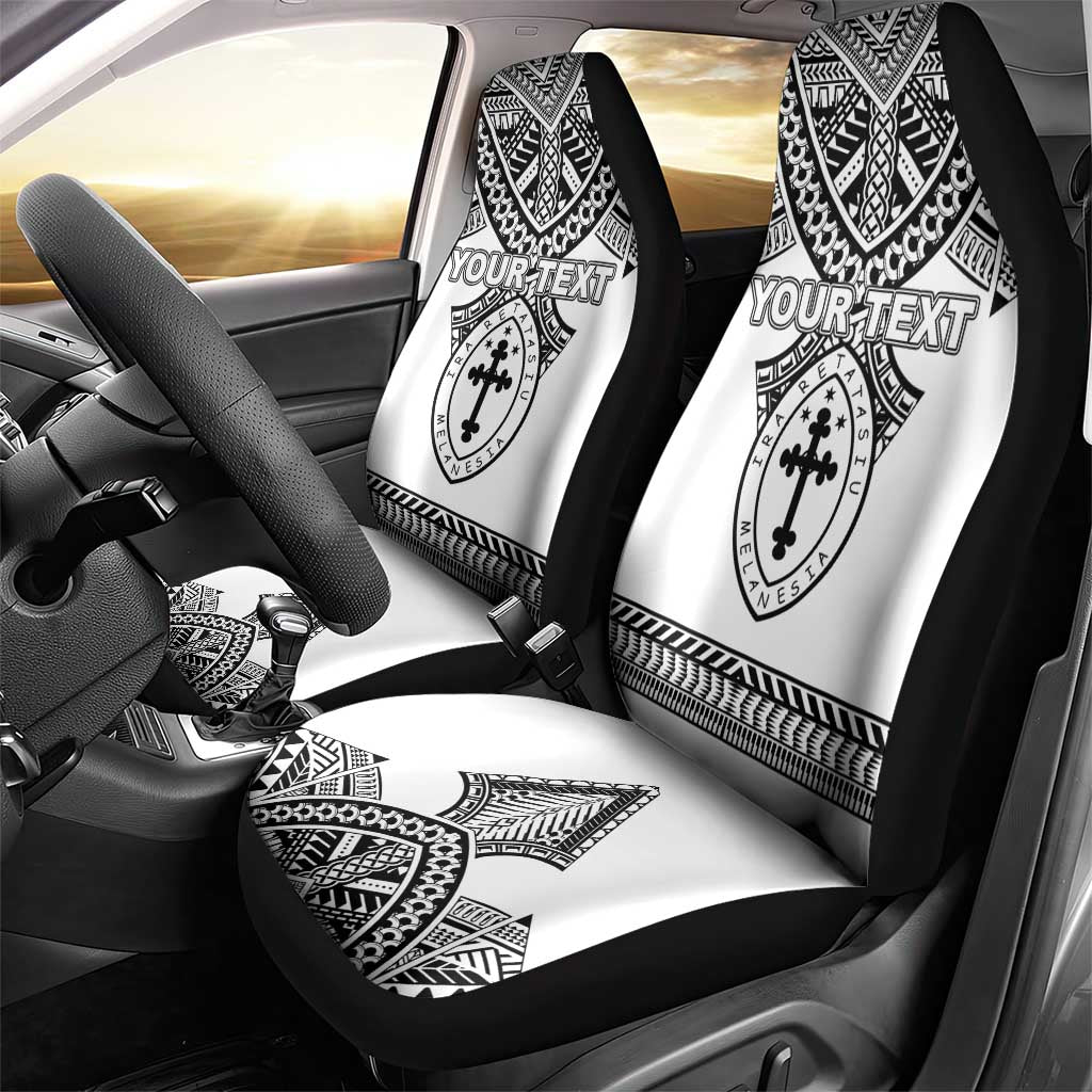 Personalised Melanesian Brotherhood Car Seat Cover With Tribal Pattern - Polynesian Pride
