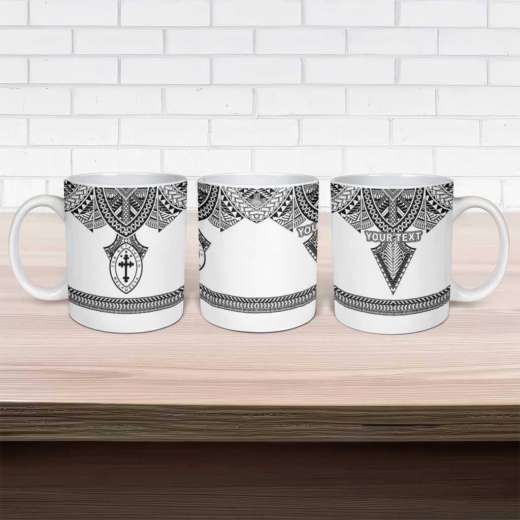 Personalised Melanesian Brotherhood Ceramic Mug With Tribal Pattern - Polynesian Pride