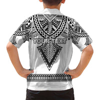 Personalised Melanesian Brotherhood Family Matching Long Sleeve Bodycon Dress and Hawaiian Shirt With Tribal Pattern LT05 - Polynesian Pride