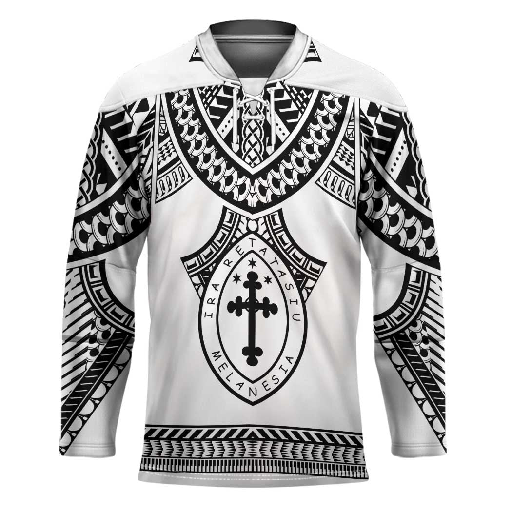 Personalised Melanesian Brotherhood Hockey Jersey With Tribal Pattern - Polynesian Pride
