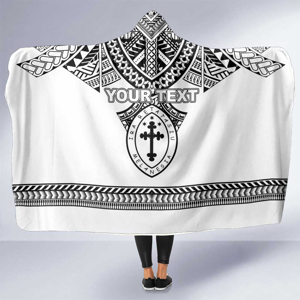 Personalised Melanesian Brotherhood Hooded Blanket With Tribal Pattern - Polynesian Pride