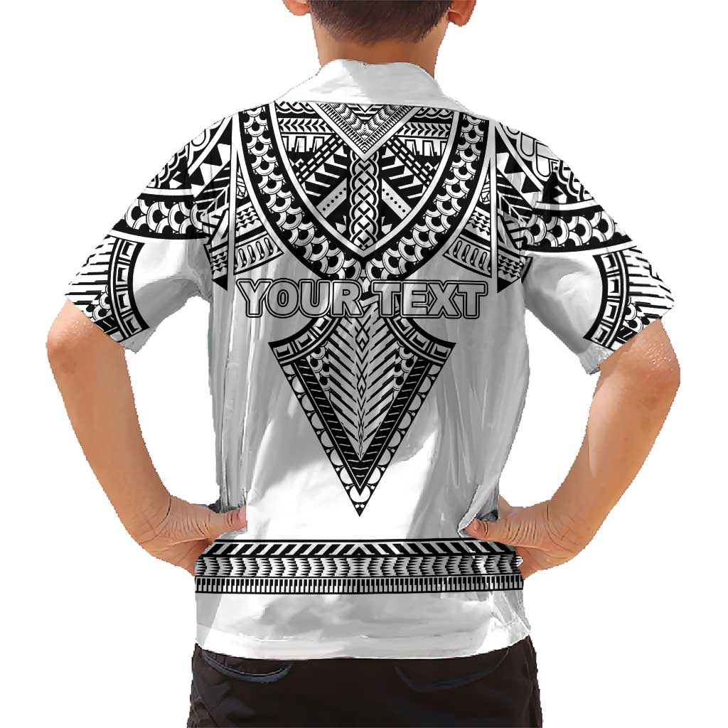 Personalised Melanesian Brotherhood Kid Hawaiian Shirt With Tribal Pattern - Polynesian Pride