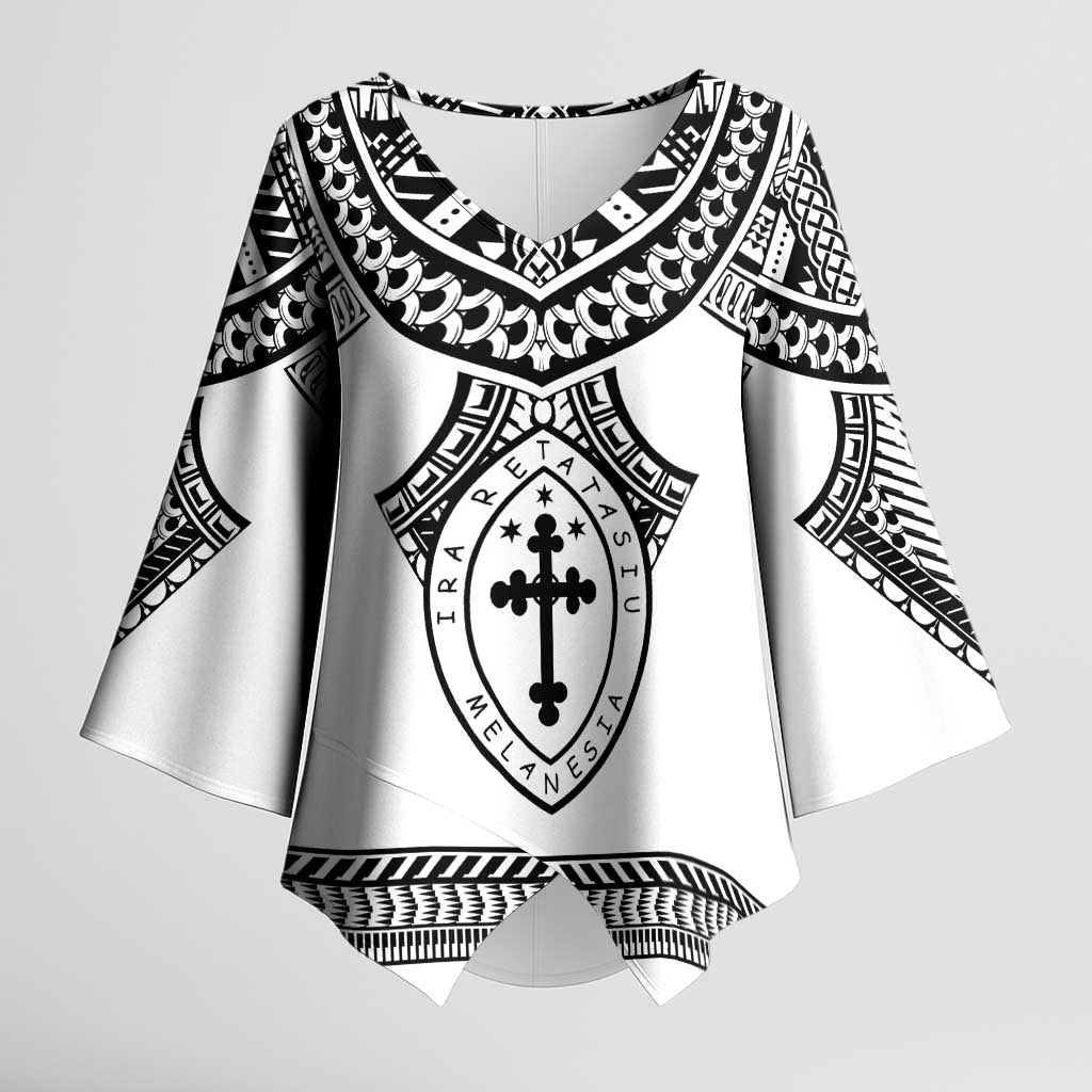 Personalised Melanesian Brotherhood Kimono Sleeve Blouse With Tribal Pattern - Polynesian Pride