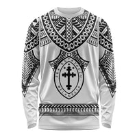 Personalised Melanesian Brotherhood Long Sleeve Shirt With Tribal Pattern - Polynesian Pride