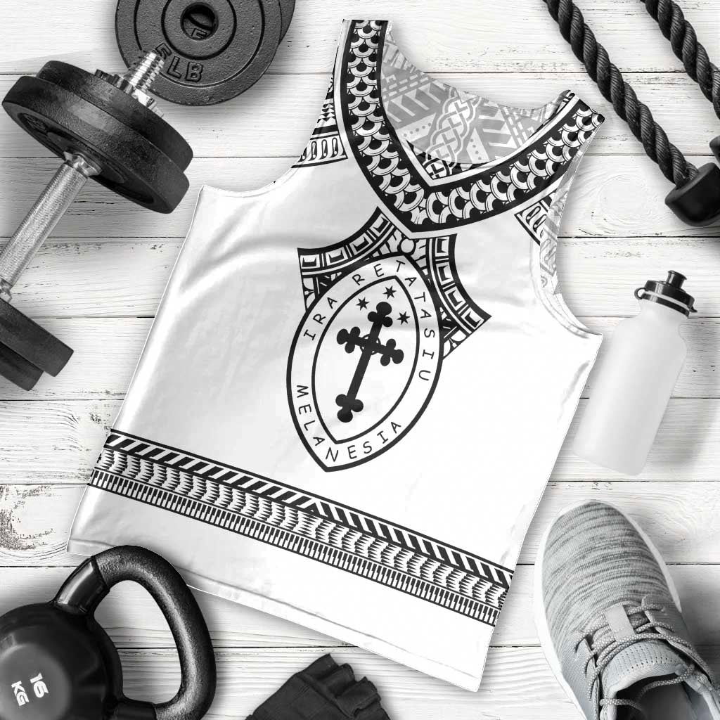 Personalised Melanesian Brotherhood Men Tank Top With Tribal Pattern - Polynesian Pride