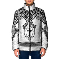 Personalised Melanesian Brotherhood Padded Jacket With Tribal Pattern - Polynesian Pride