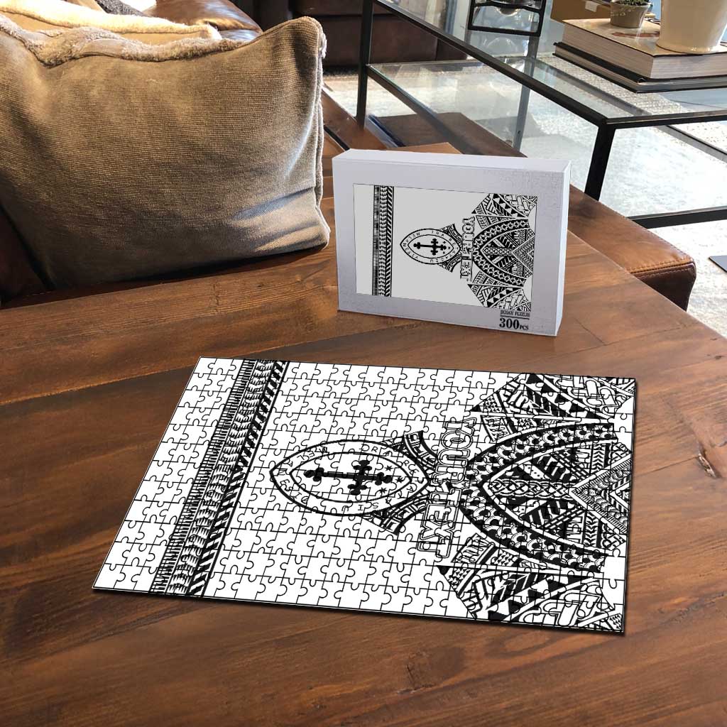 Personalised Melanesian Brotherhood Puzzle With Tribal Pattern - Polynesian Pride