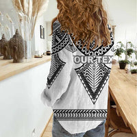 Personalised Melanesian Brotherhood Women Casual Shirt With Tribal Pattern - Polynesian Pride