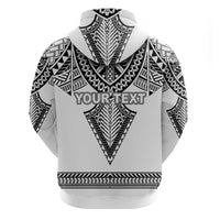 Personalised Melanesian Brotherhood Zip Hoodie With Tribal Pattern - Polynesian Pride
