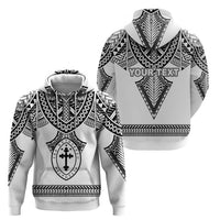 Personalised Melanesian Brotherhood Zip Hoodie With Tribal Pattern - Polynesian Pride